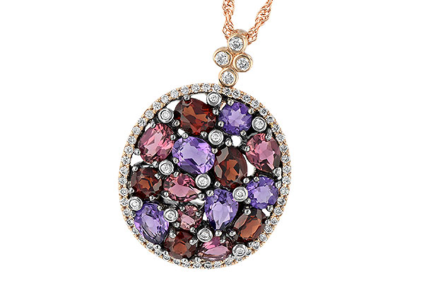 A233-50891: NECK 2.49 SEMI-PRECIOUS 2.78 TGW