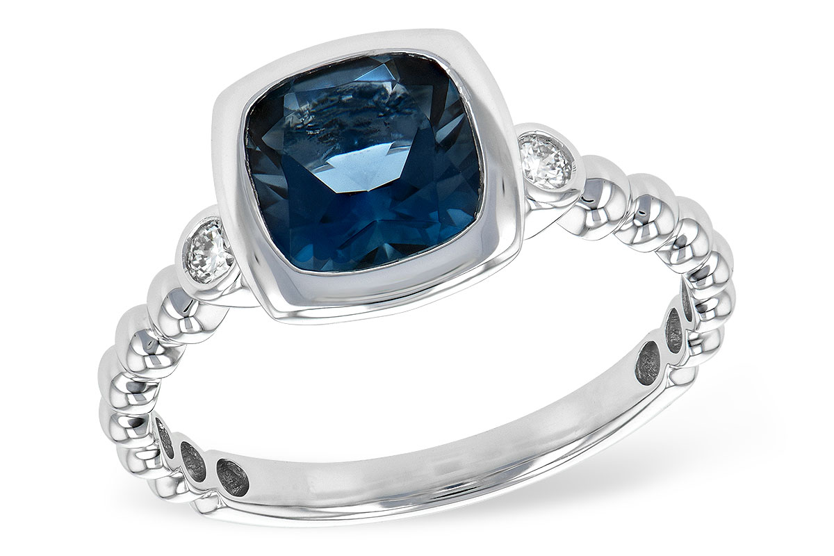 A235-35364: LDS RG 1.58 LONDON BLUE TOPAZ 1.66 TGW