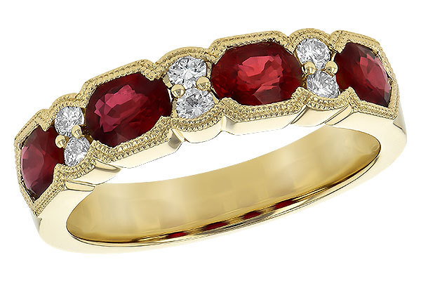 A236-20882: LDS WED RG 1.66 RUBY 1.84 TGW (5x4MM RUBY)