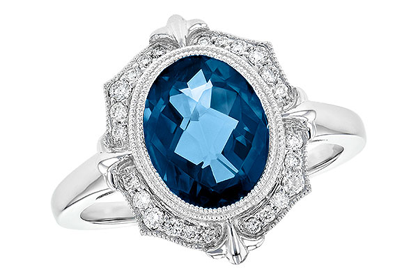 A236-26282: LDS RG 3.00 LONDON BLUE TOPAZ 3.16 TGW