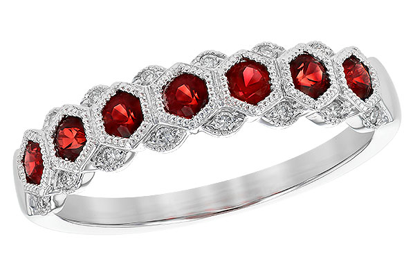 A236-27228: LDS WED RG .52 RUBY .59 TGW