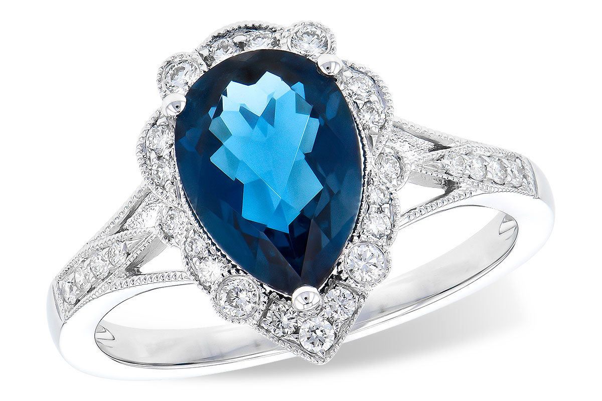 A318-98164: LDS RG 2.25 LONDON BLUE TOPAZ 2.47 TGW (10x7 PS)