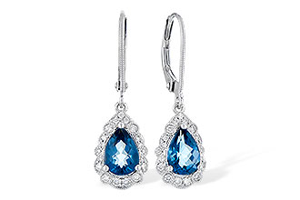 A318-99082: EARR 1.48 TW LONDON BLUE TOPAZ 1.63 TGW
