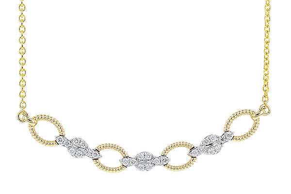 A319-85382: NECKLACE .25 TW (18")