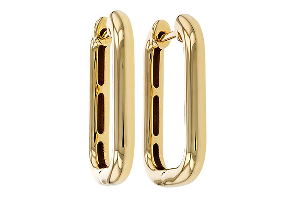 A320-79991: GOLD EARRINGS (23MM)