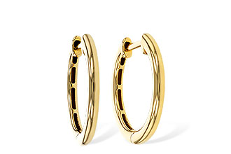 A320-80828: GOLD EARRINGS (16MM)