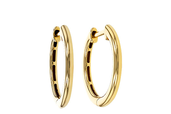 A320-80828: GOLD EARRINGS (16MM)