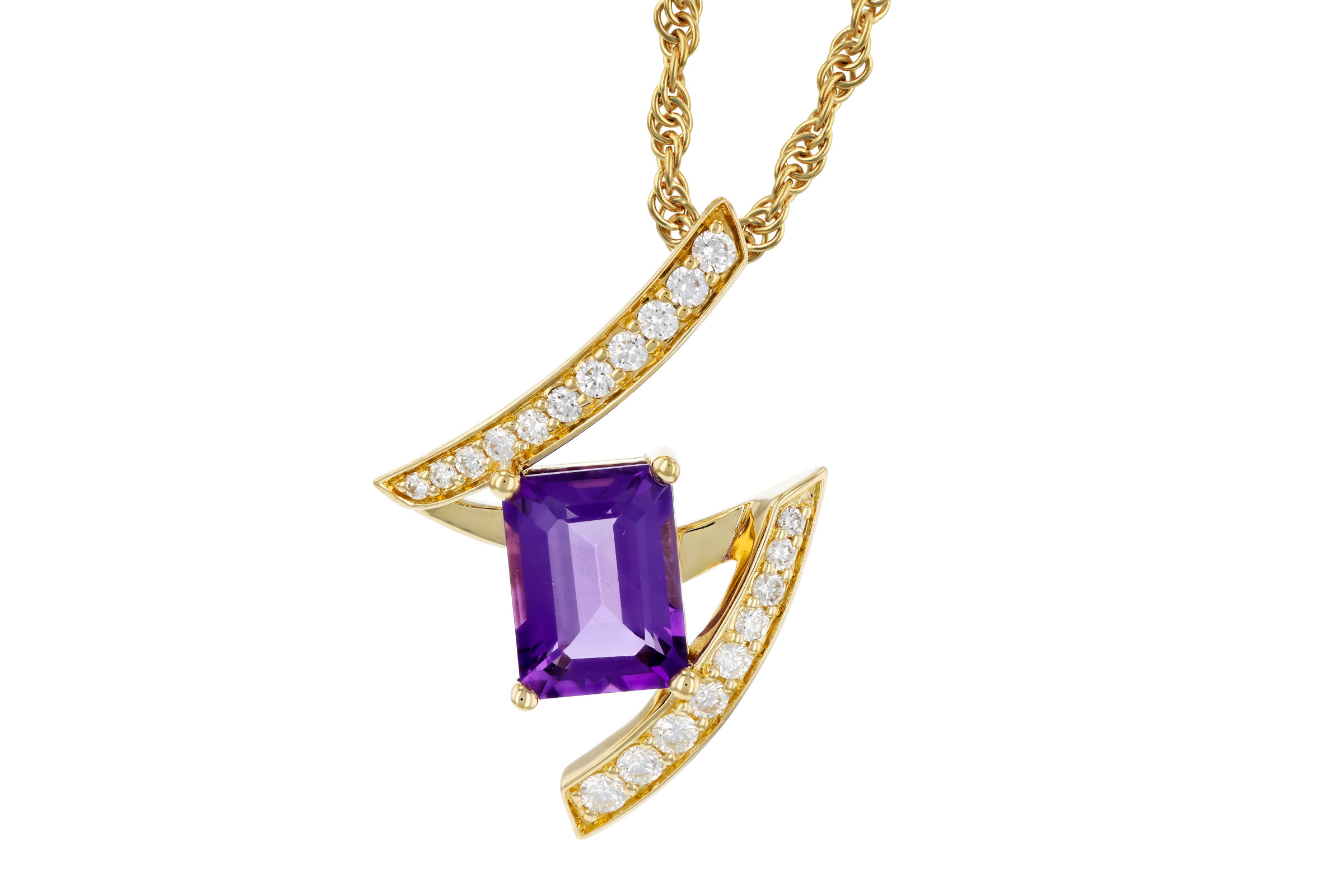 A321-67237: NECKLACE 1.36 AMETHYST 1.56 TGW (8x6MM AMY)