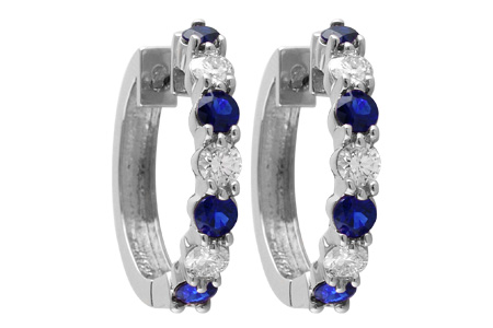 B047-12655: EARRINGS 1.30 SAPH 2.08 TGW