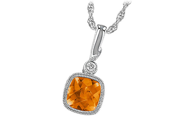 B229-89964: NECK .68 CITRINE .70 TGW