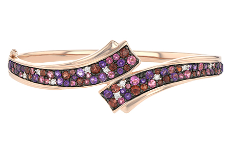 B234-43591: BANGLE 3.12 MULTI-COLOR 3.30 TGW (AMY,GT,PT)