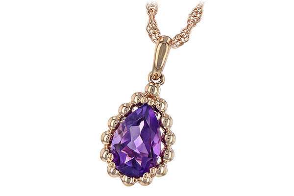 B235-31791: NECKLACE 1.06 CT AMETHYST