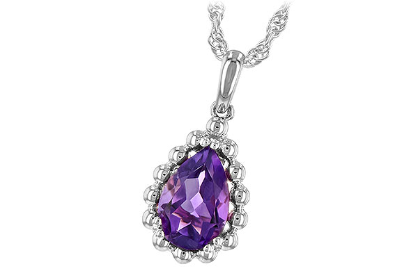 B235-31791: NECKLACE 1.06 CT AMETHYST