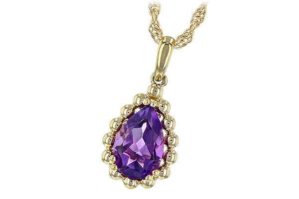 B235-31791: NECKLACE 1.06 CT AMETHYST