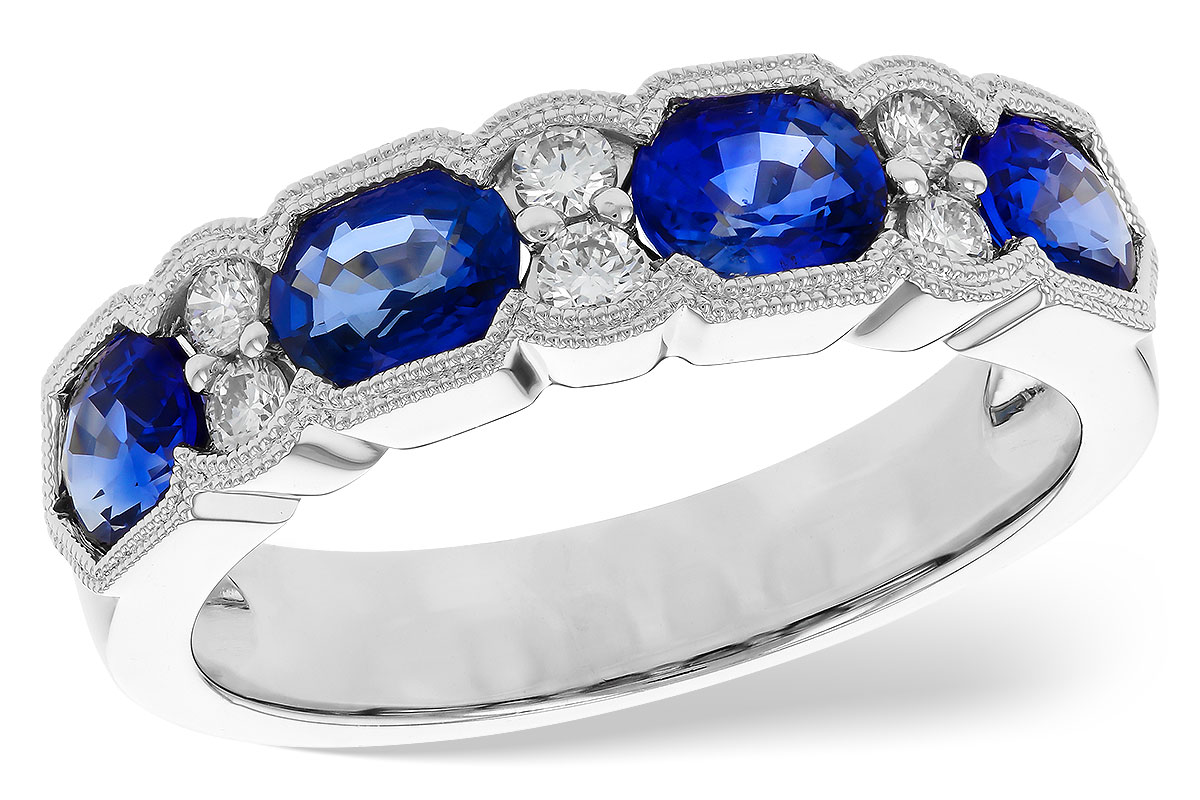 B235-36346: LDS WED RG 1.72 SAPPHIRE 1.90 TGW (5x4MM SAPP)