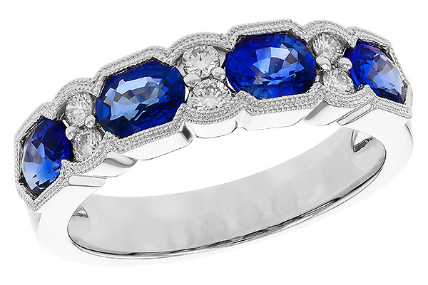 B235-36346: LDS WED RG 1.72 SAPPHIRE 1.90 TGW (5x4MM SAPP)