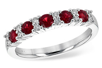 B236-19991: LDS WED RG .66 RUBY .83 TGW