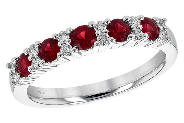 B236-19991: LDS WED RG .66 RUBY .83 TGW