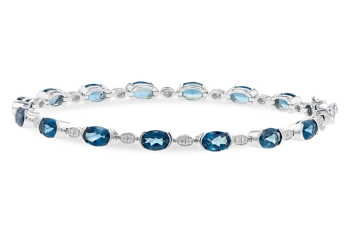 B236-24537: BRACELET 7.20 LONDON BLUE TOPAZ 7.36 TGW