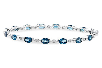 B236-24537: BRACELET 7.20 LONDON BLUE TOPAZ 7.36 TGW