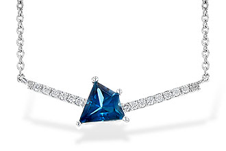 B236-25373: NECK .87 LONDON BLUE TOPAZ .95 TGW