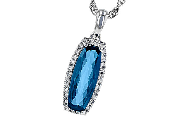 B236-26273: NECK 1.58 LONDON BLUE TOPAZ 1.70 TGW