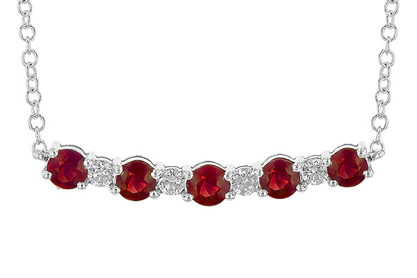 B236-27182: NECK .58 TW RUBY .70 TGW