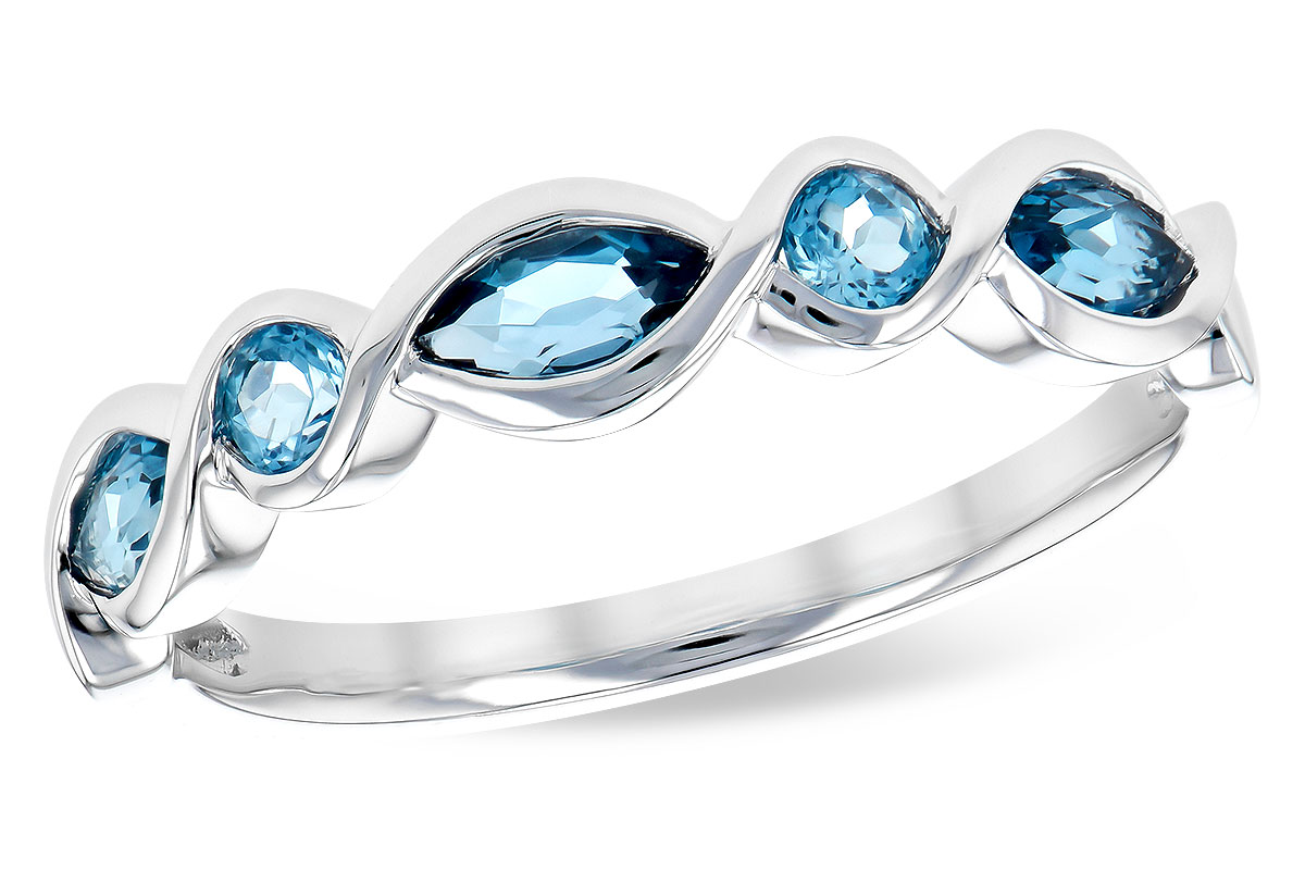 B318-94500: LDS RG .60 TW BLUE TOPAZ
