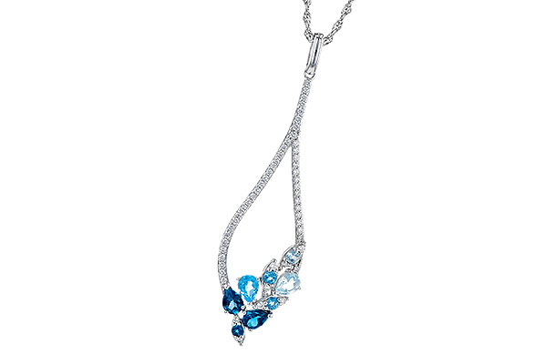 B318-95400: NECK .82 BLUE TOPAZ 1.05 TGW