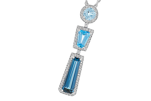 B319-84473: NECK 3.26 TW BLUE TOPAZ 3.50 TGW
