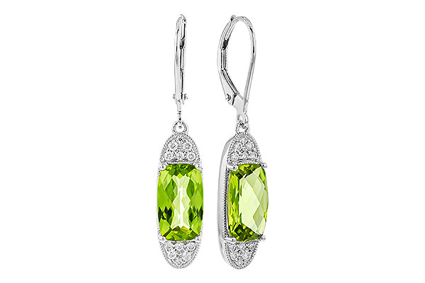 B319-85391: EARR 3.82 TW PERIDOT 3.98 TGW