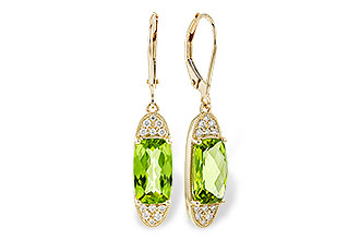 B319-85391: EARR 3.82 TW PERIDOT 3.98 TGW