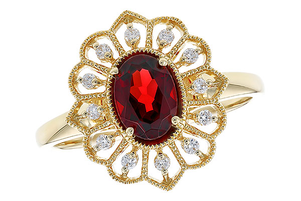 B319-85446: LDS RG .80 GARNET .92 TGW (7x5MM GAR)