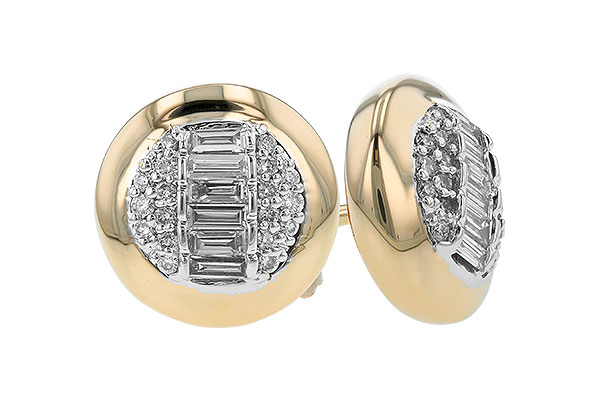 B319-86300: EARRINGS .15 BAG .26 TW