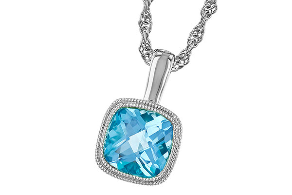 B319-88173: NECKLACE 1.10 CT BLUE TOPAZ