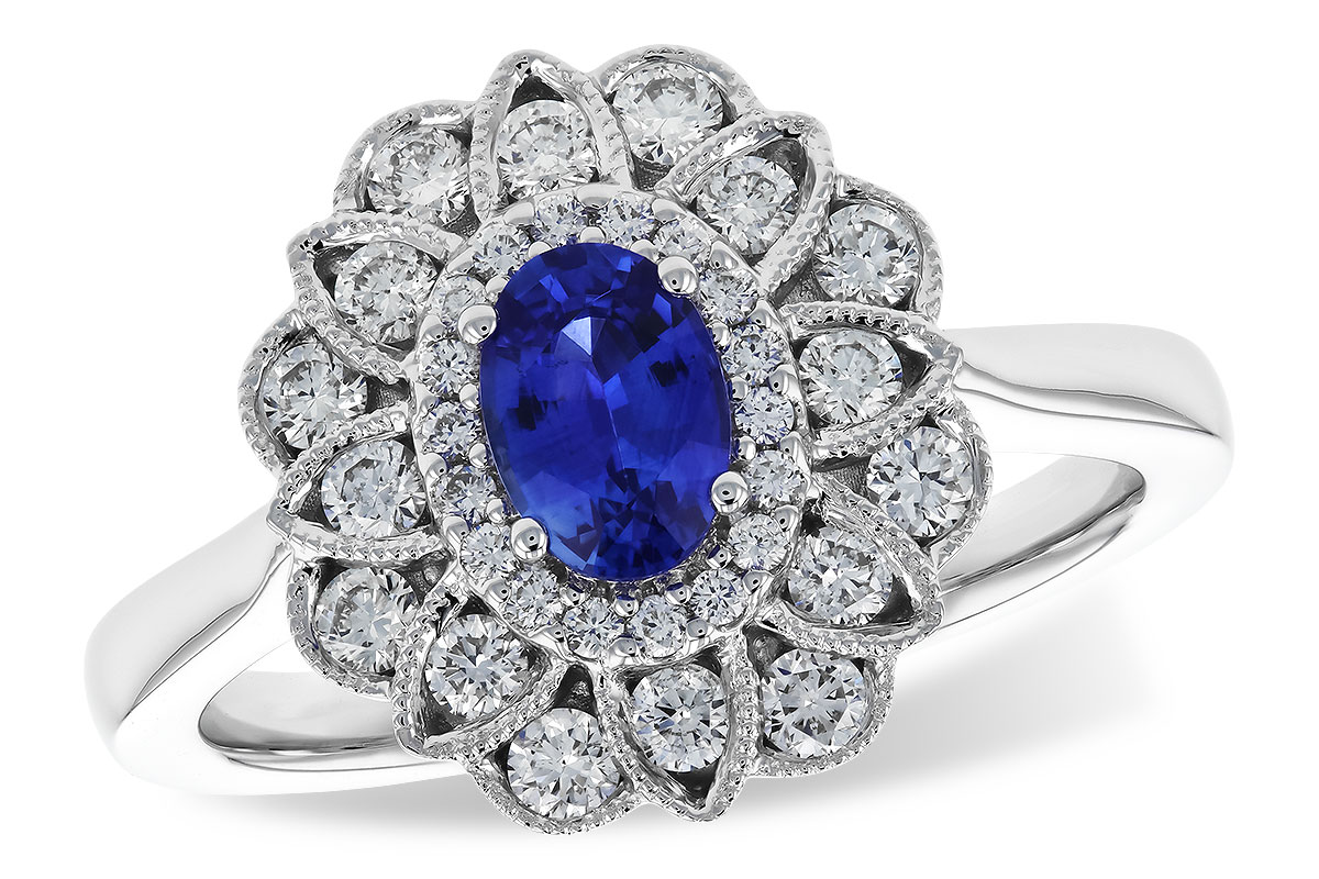 B319-89937: LDS RG .60 TW SAPPHIRE 1.12 TGW (6x4MM SAPP)