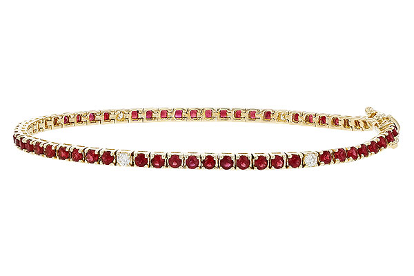 B320-74537: BRACELET 3.04 RUBY 3.29 TGW (7")