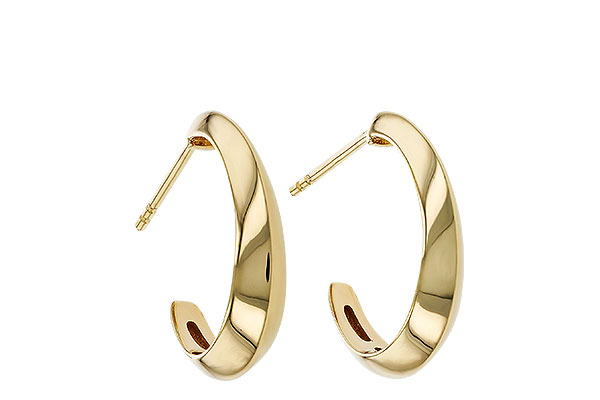 B320-75400: GOLD EARRINGS (19MM)