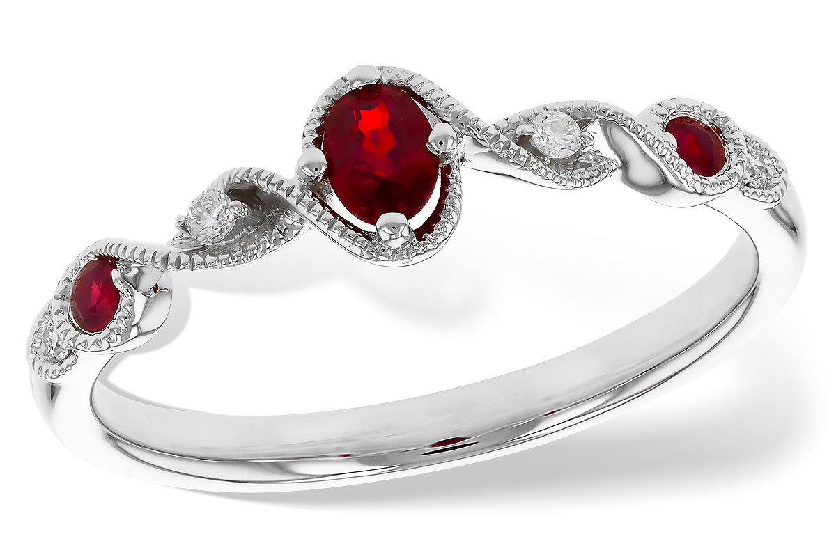 B320-75428: LDS RG .27 TW RUBY .31 TGW