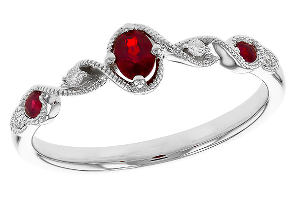 B320-75428: LDS RG .27 TW RUBY .31 TGW