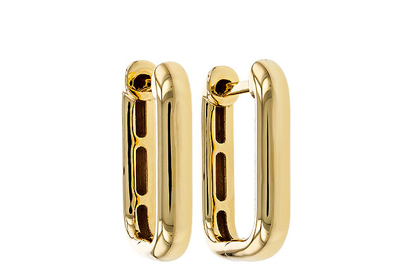 B320-79991: GOLD EARRINGS (15MM)