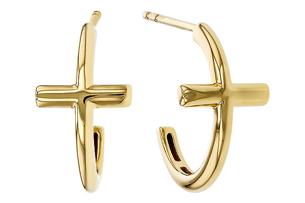 B320-80828: GOLD EARRINGS (14MM)