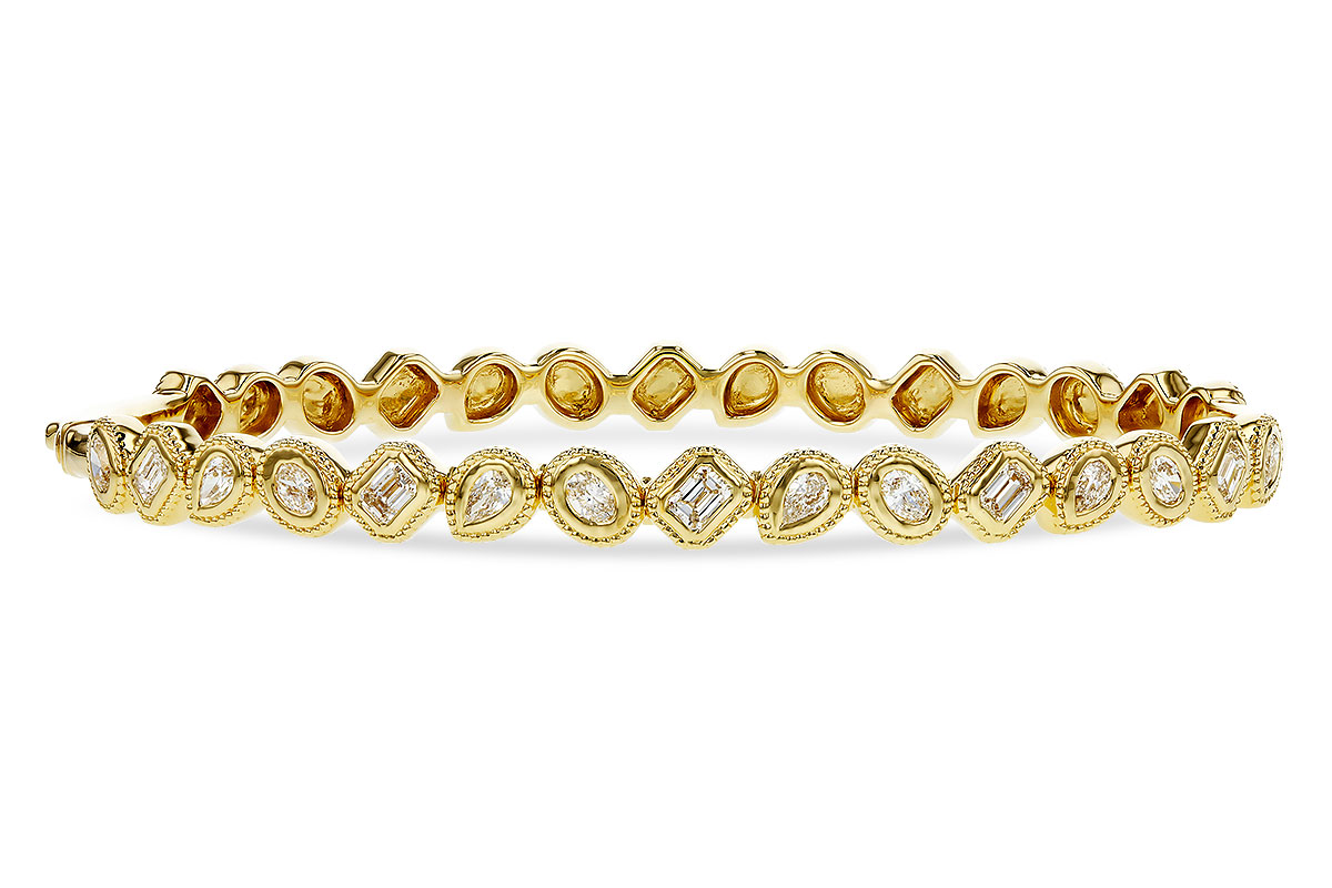 B320-80891: BANGLE 1.00 TW FANCY CUT DIAS
