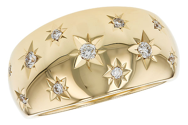 B321-64509: LDS DIA WEDDING RING .18 TW