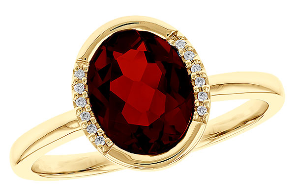 B321-65409: LDS RG 2.02 TW GARNET 2.05 TGW (9x7 GAR)