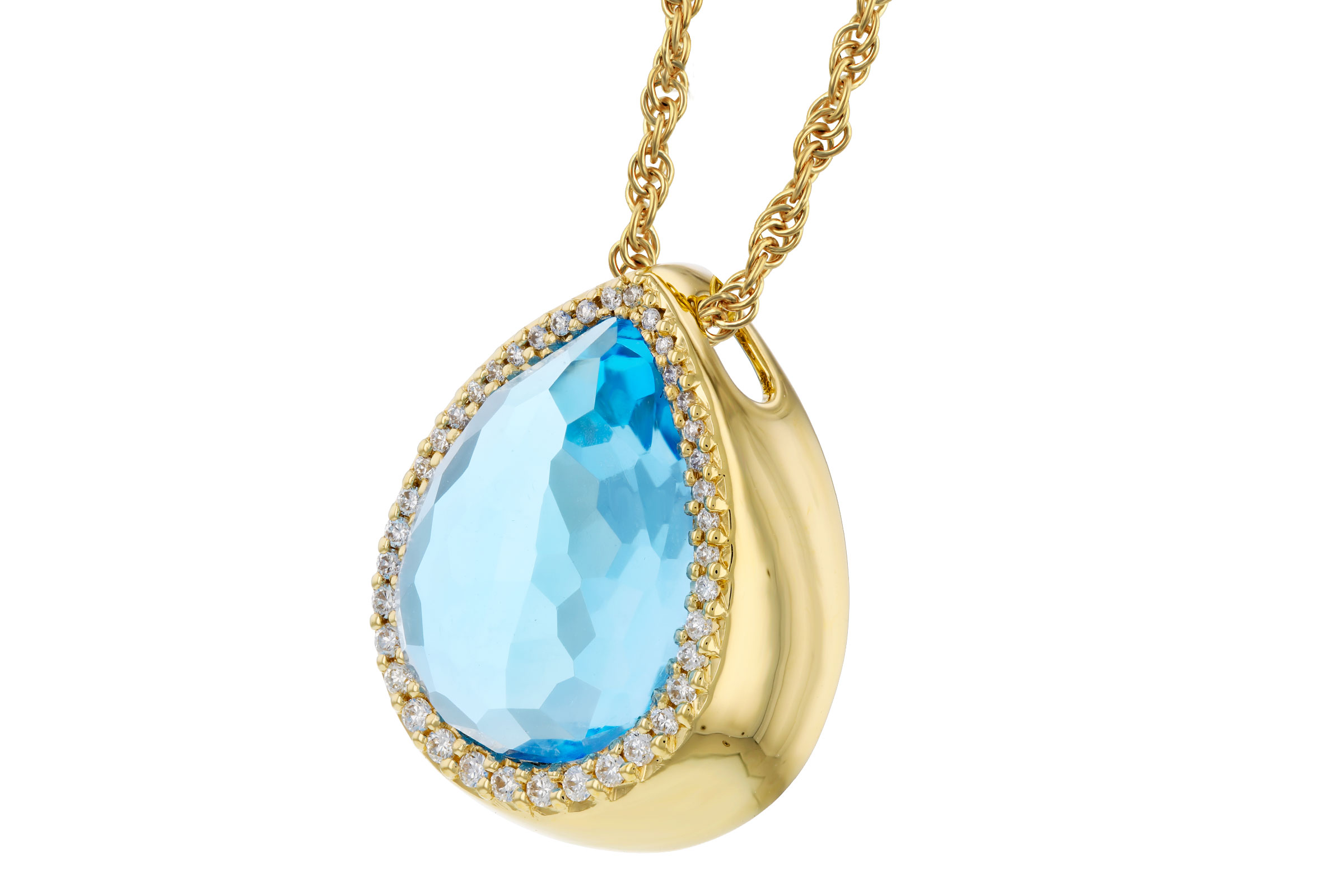 B321-65437: NECK 5.78 LONDON BLUE TOPAZ 5.92 TGW (14x10MM)