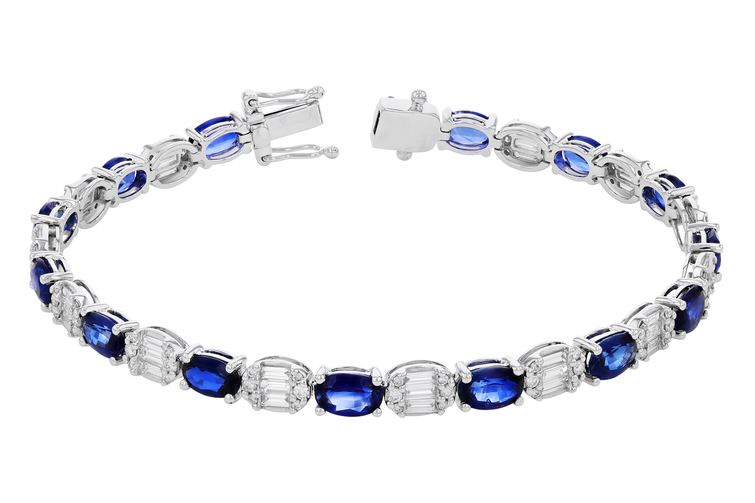 B321-65446: BRACELET 7.28 TW SAPPHIRE 8.98 TGW (7")