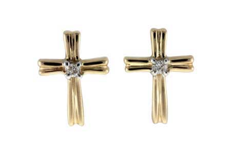 C046-26309: EARRINGS .03 TW