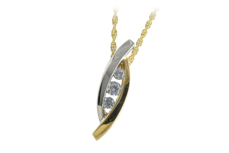 C233-54500: NECKLACE .13 BR .26 TW