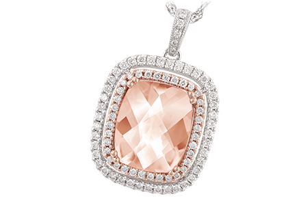 C234-40855: NECK 4.20 MORGANITE 4.66 TGW